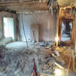 Internal before renovation - 2016 (being cleared by volunteers)